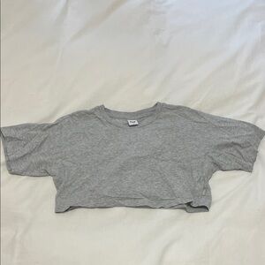 Aritzia Heather Gray Crop Top